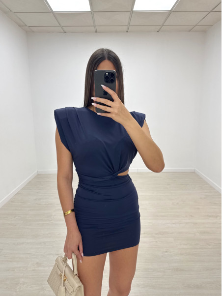 VESTIDO AMALIA AZUL MARINO